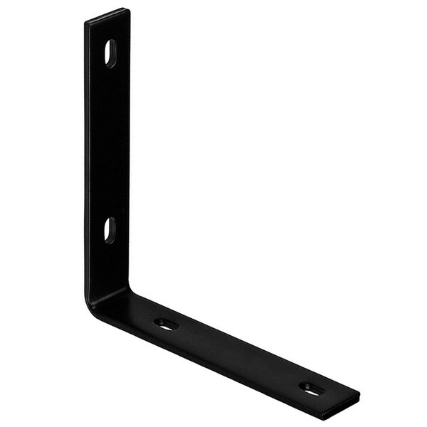 Light House Beauty 8.25 x 1.5 x 0.25 in. Black Steel Inside L Corner Brace LI1739102 - main